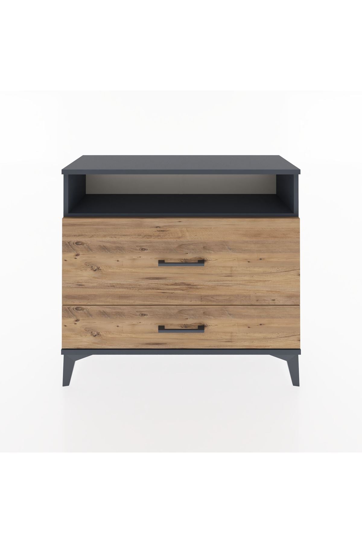 Arges Şifonyer Tek Raflı 2 Çekmeceli 88x30x80 - S03M015V6A