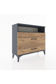 Arges Şifonyer Tek Raflı 2 Çekmeceli 88x30x80 - S03M015V6A