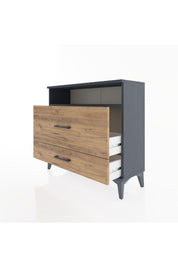 Arges Şifonyer Tek Raflı 2 Çekmeceli 88x30x80 - S03M015V6A