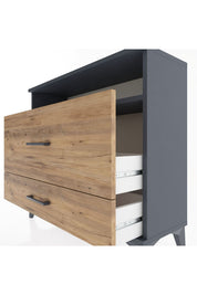 Arges Şifonyer Tek Raflı 2 Çekmeceli 88x30x80 - S03M015V6A