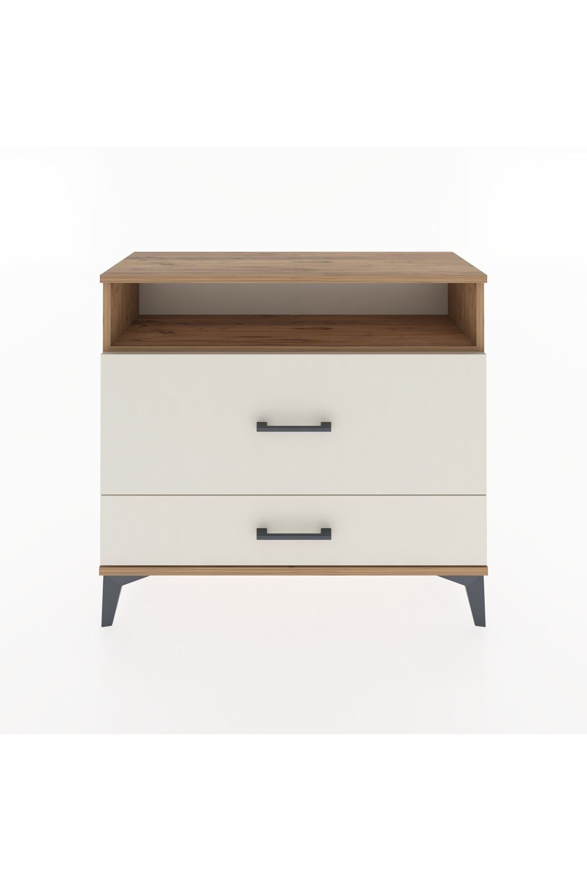 Arges Şifonyer Tek Raflı 2 Çekmeceli 88x30x80 - S03M015V7A