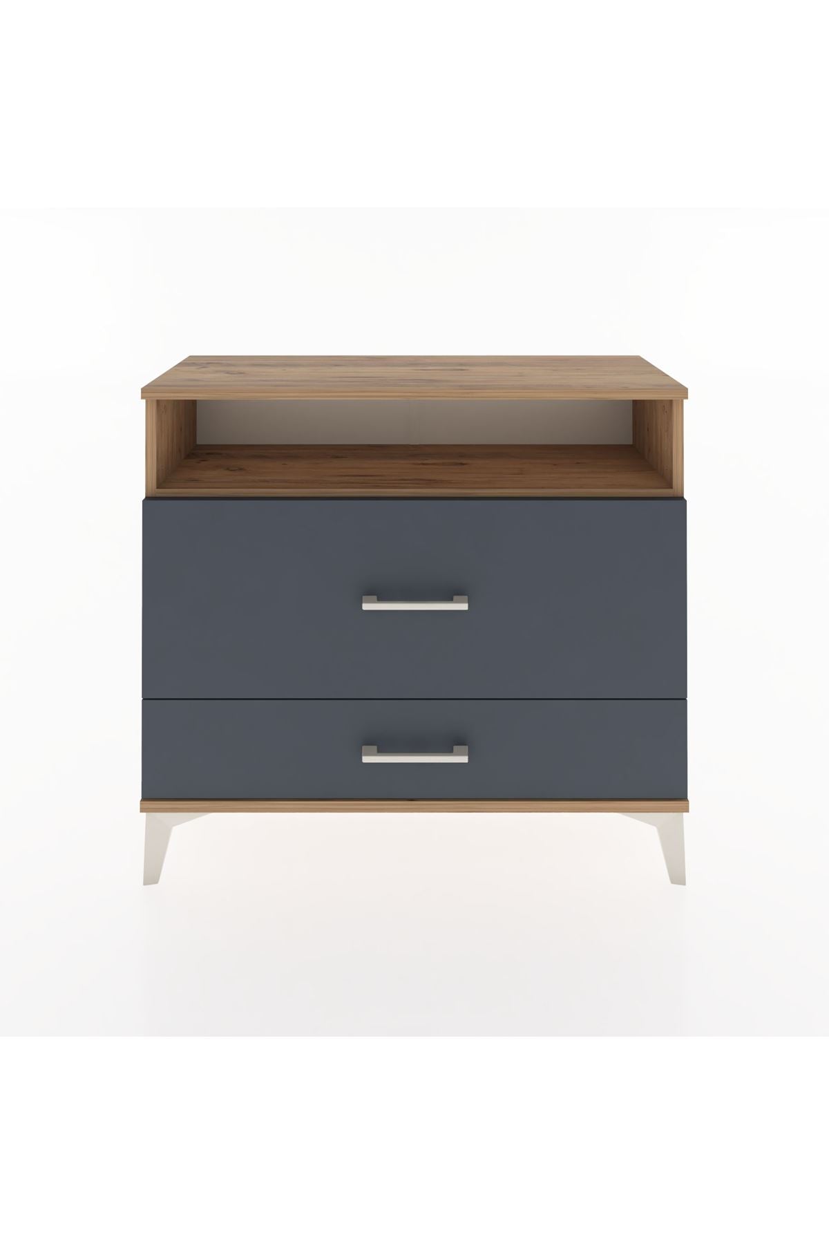 Arges Şifonyer Tek Raflı 2 Çekmeceli 88x30x80 - S03M015V8A