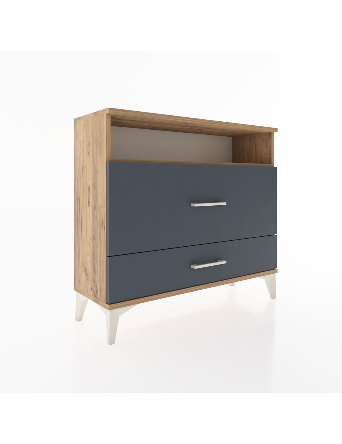 Arges Şifonyer Tek Raflı 2 Çekmeceli 88x30x80 - S03M015V8A