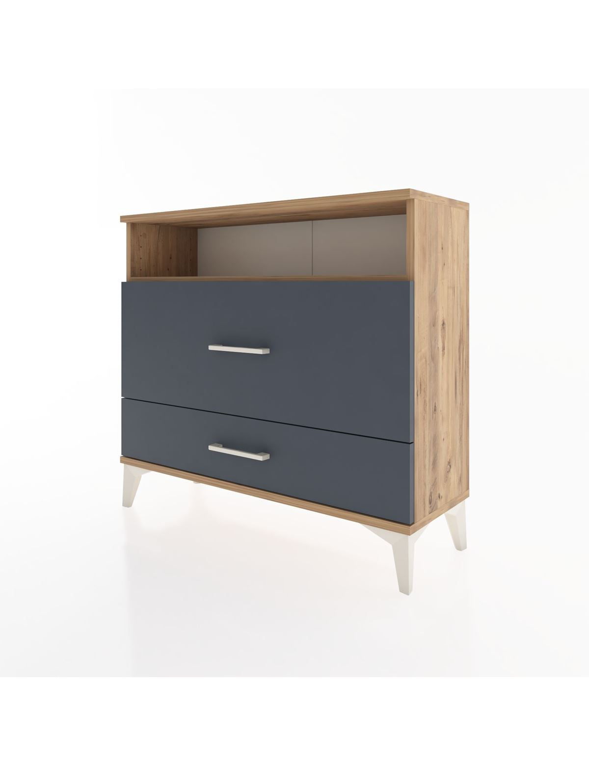 Arges Şifonyer Tek Raflı 2 Çekmeceli 88x30x80 - S03M015V8A