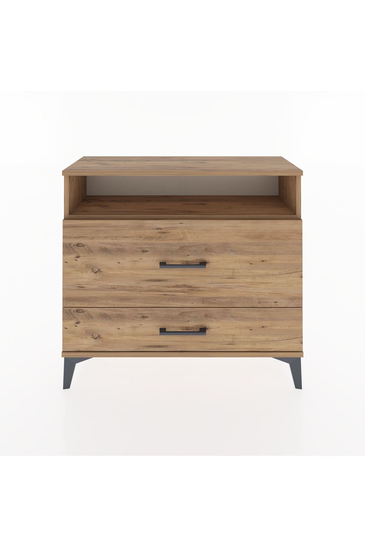 Arges Şifonyer Tek Raflı 2 Çekmeceli 88x30x80 - S03M015V9A