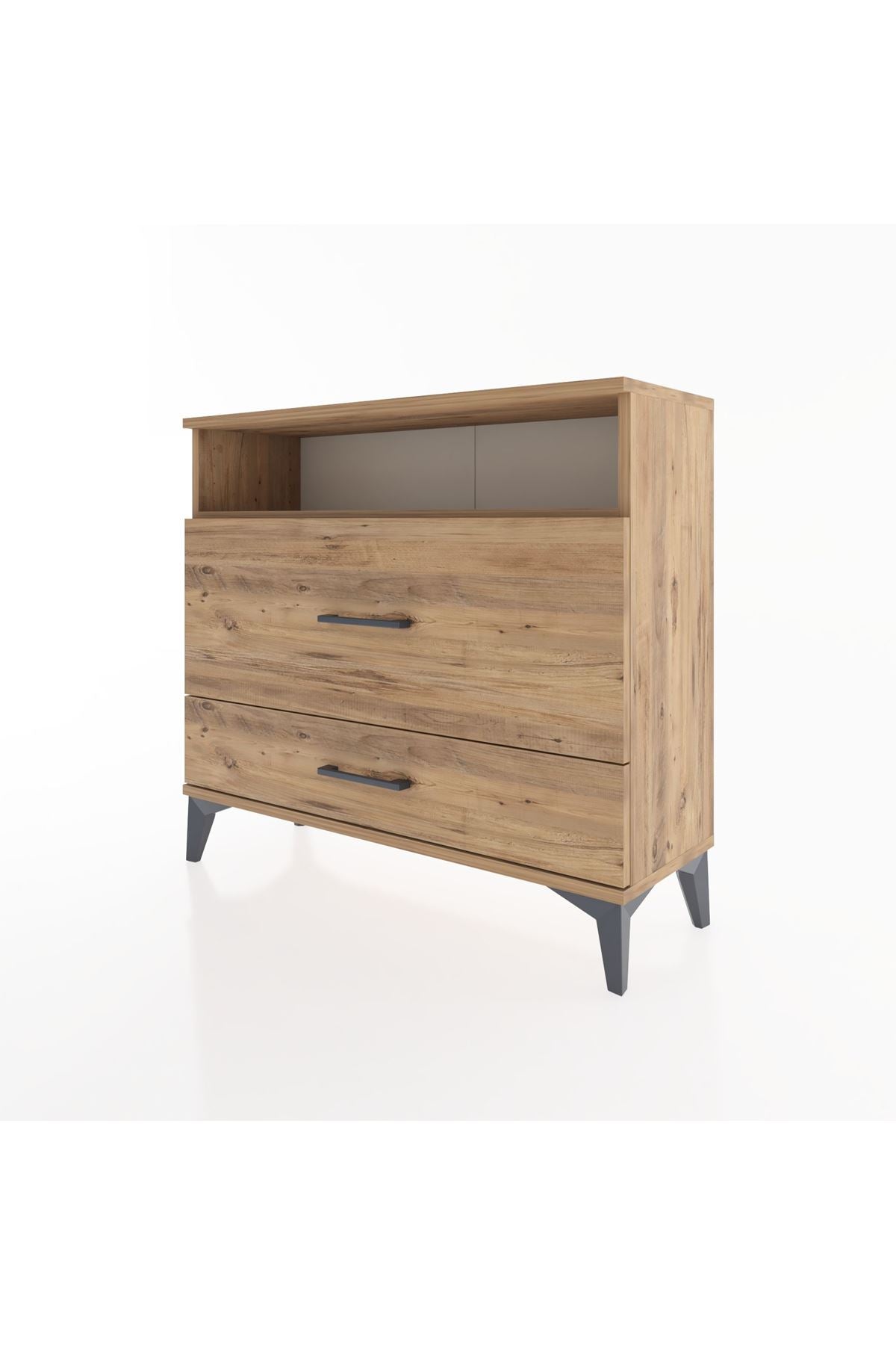 Arges Şifonyer Tek Raflı 2 Çekmeceli 88x30x80 - S03M015V9A