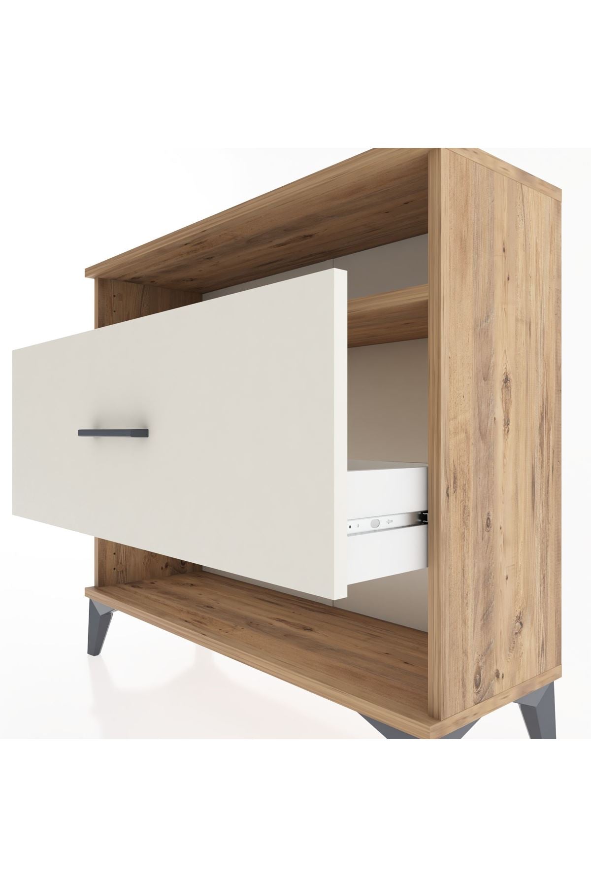 Arges Şifonyer Tek Raflı Tek Çekmeceli 88x30x80 - S03M017V7A