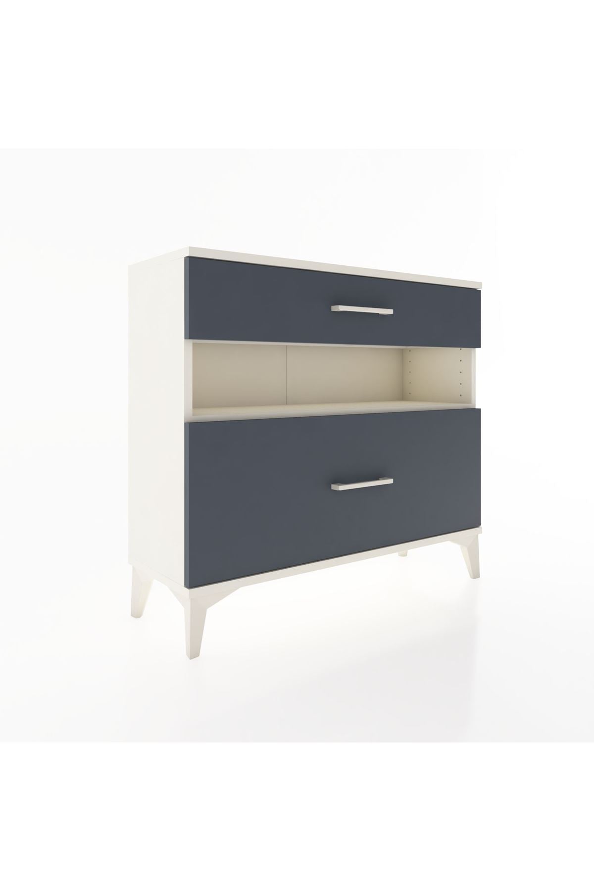 Arges Şifonyer Tek Raflı 2 Çekmeceli 88x30x80 - S03M018V2A