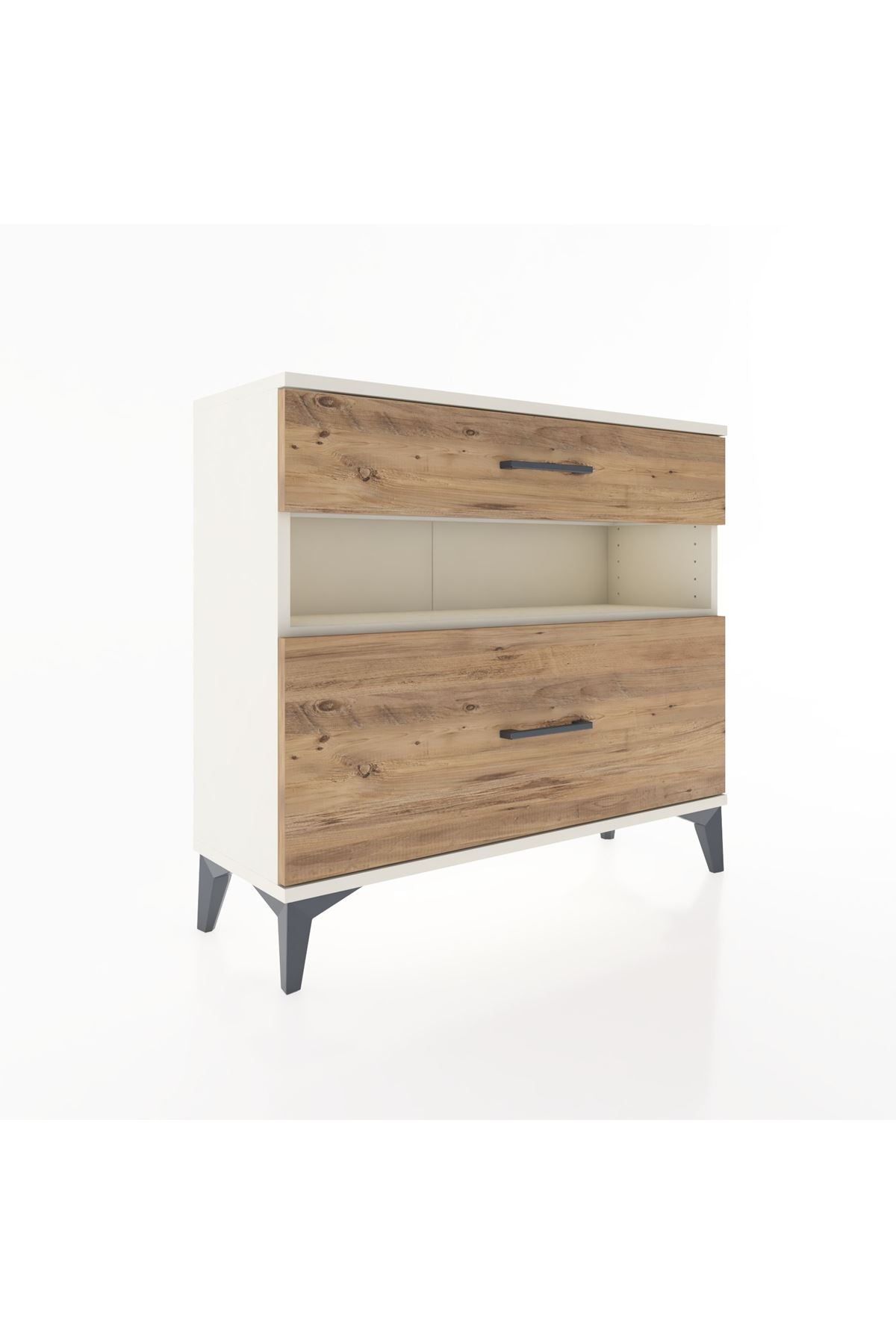 Arges Şifonyer Tek Raflı 2 Çekmeceli 88x30x80 - S03M018V3A