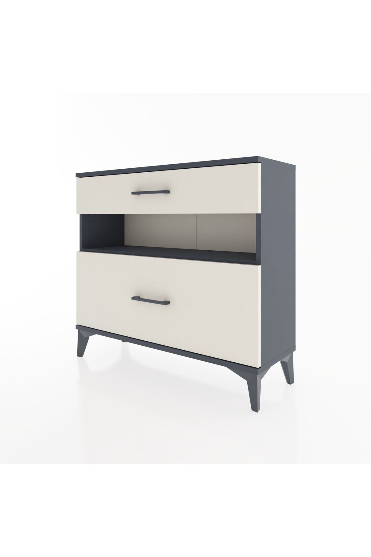 Arges Şifonyer Tek Raflı 2 Çekmeceli 88x30x80 - S03M018V4A