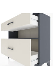 Arges Şifonyer Tek Raflı 2 Çekmeceli 88x30x80 - S03M018V4A