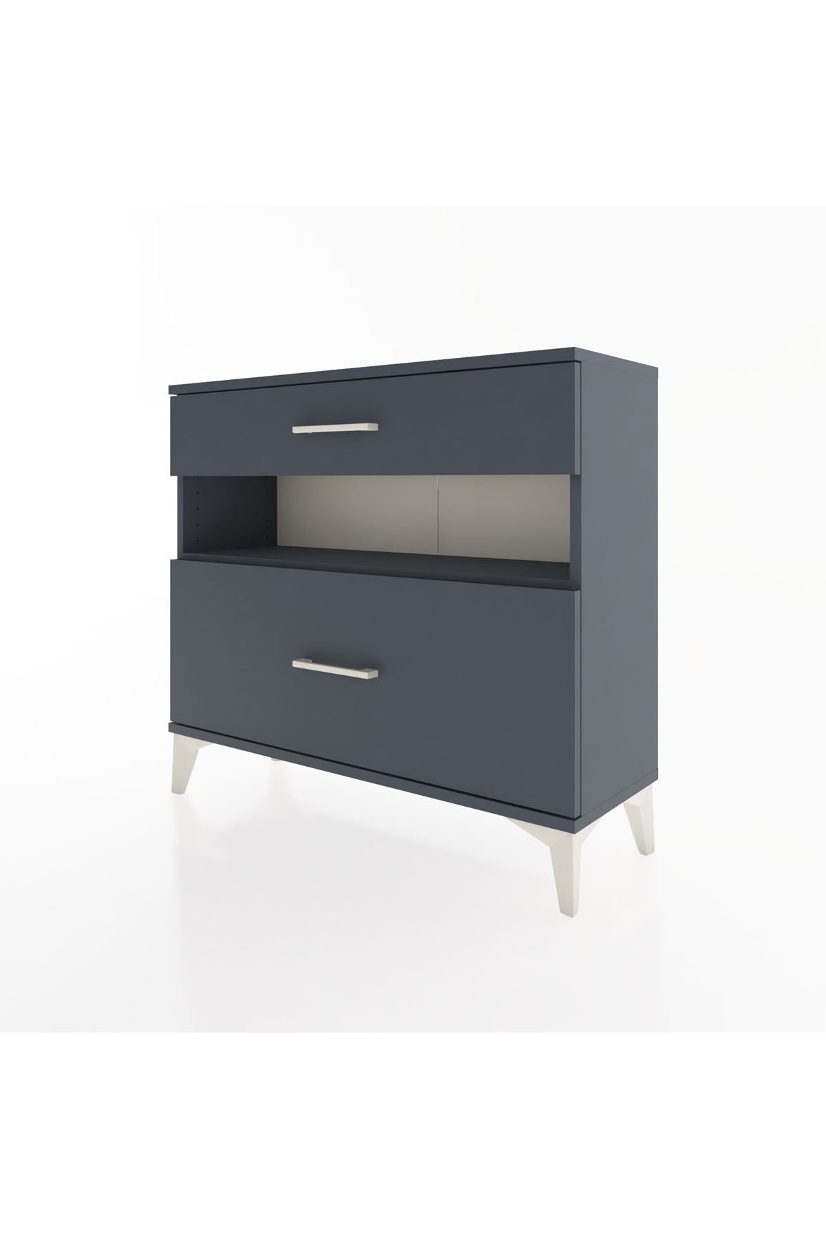 Arges Şifonyer Tek Raflı 2 Çekmeceli 88x30x80 - S03M018V5A