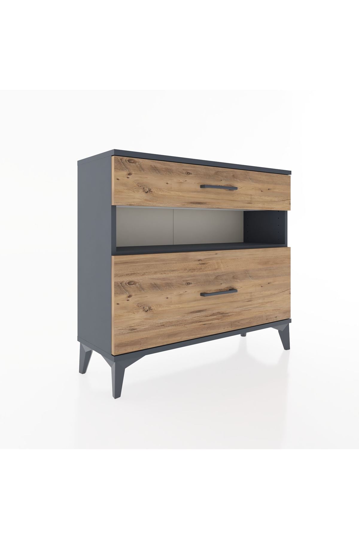 Arges Şifonyer Tek Raflı 2 Çekmeceli 88x30x80 - S03M018V6A