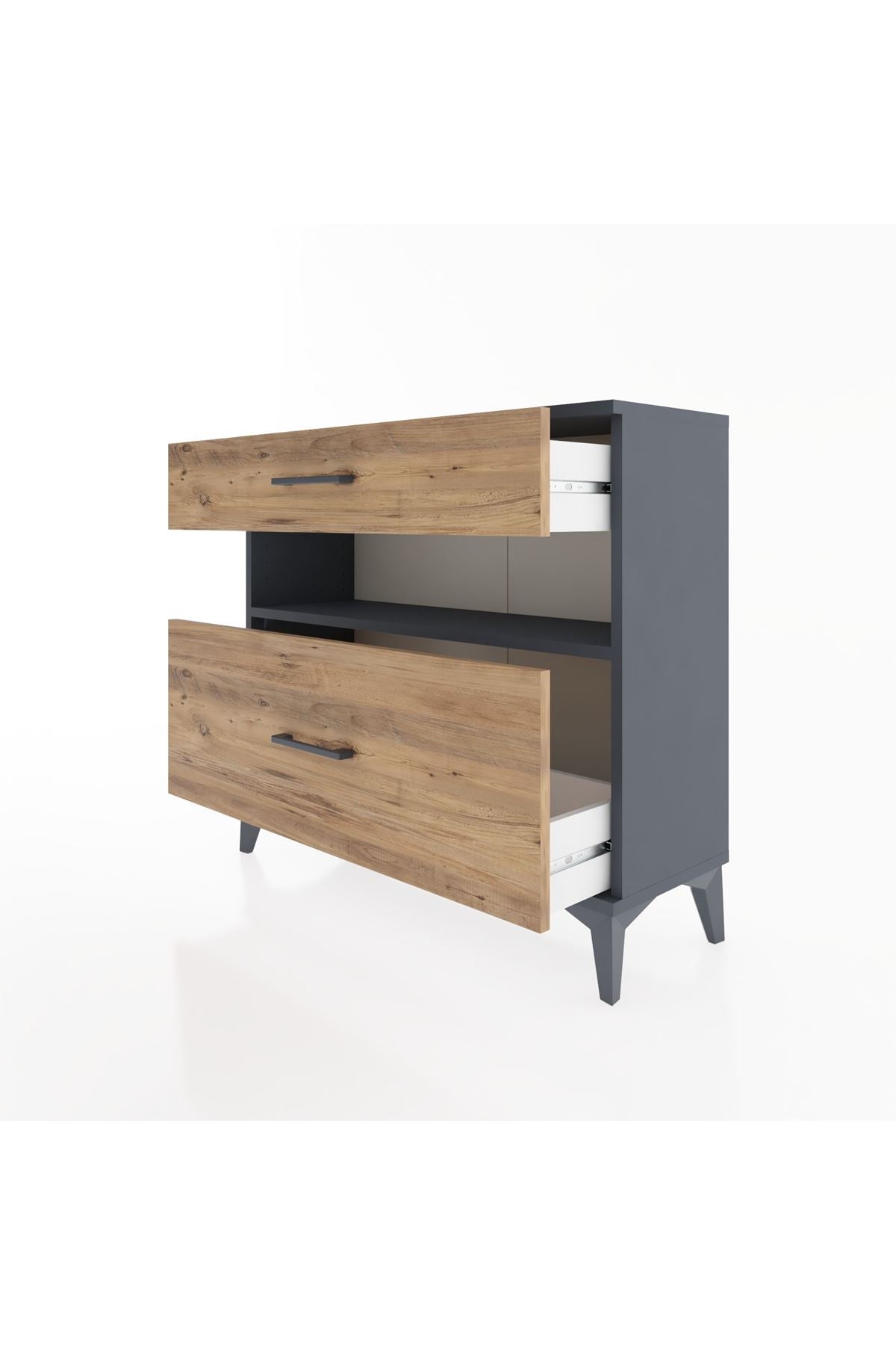 Arges Şifonyer Tek Raflı 2 Çekmeceli 88x30x80 - S03M018V6A