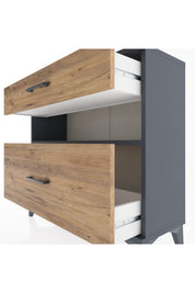 Arges Şifonyer Tek Raflı 2 Çekmeceli 88x30x80 - S03M018V6A