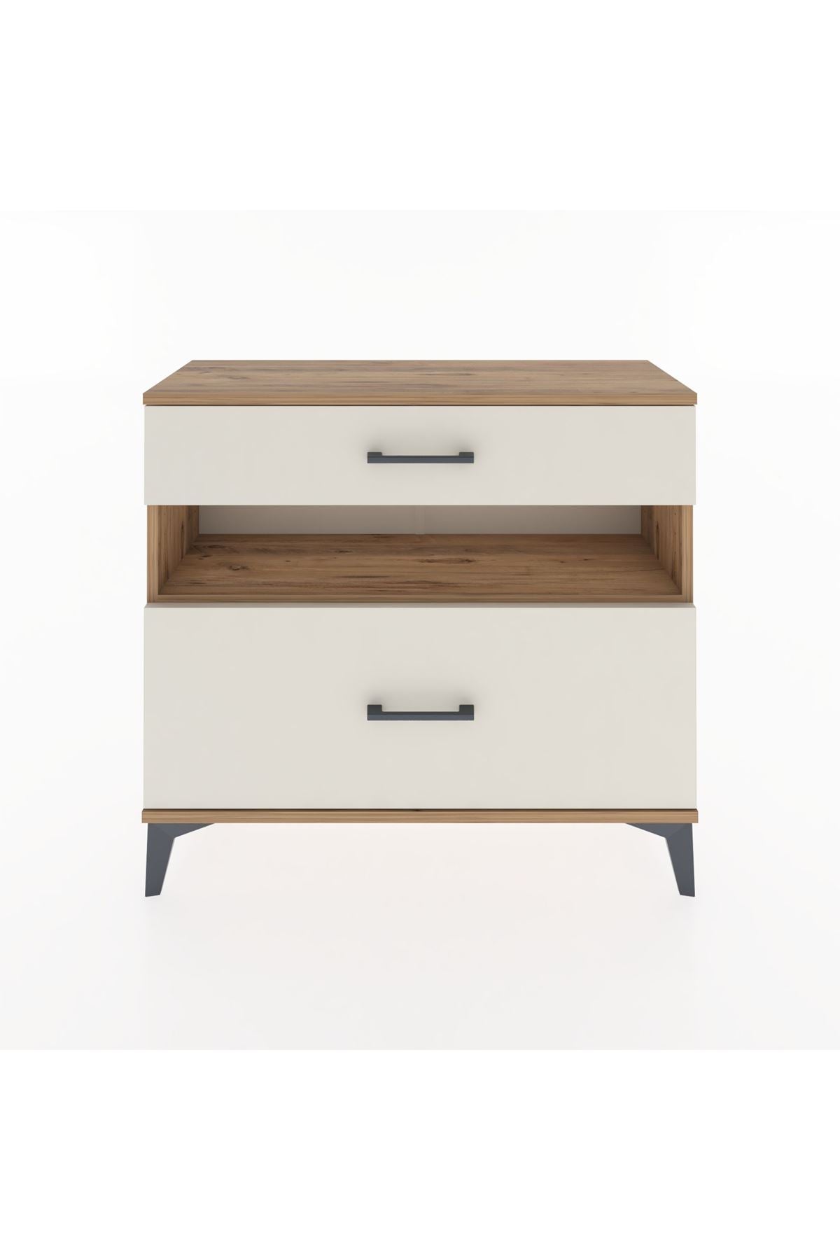 Arges Şifonyer Tek Raflı 2 Çekmeceli 88x30x80 - S03M018V7A
