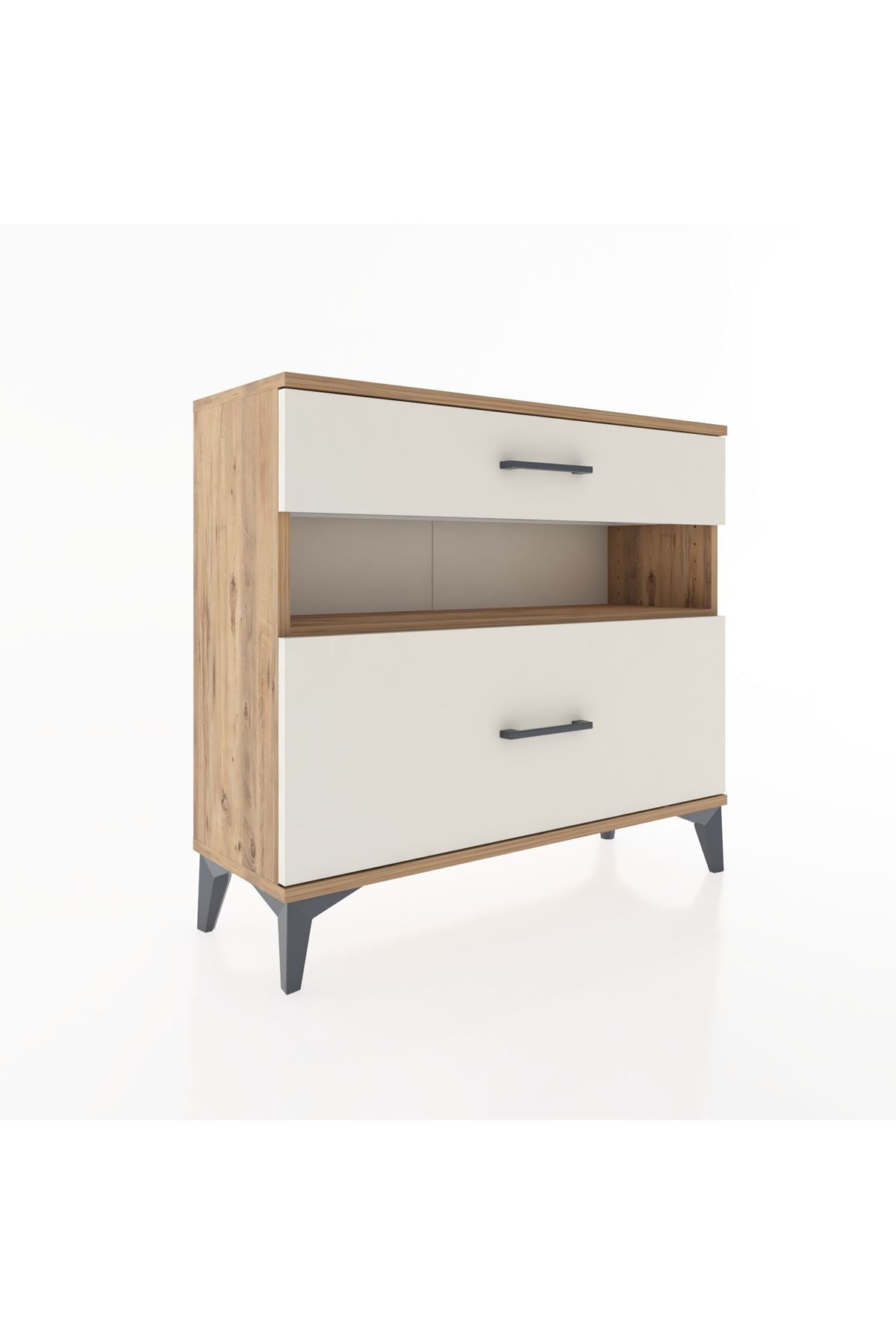 Arges Şifonyer Tek Raflı 2 Çekmeceli 88x30x80 - S03M018V7A