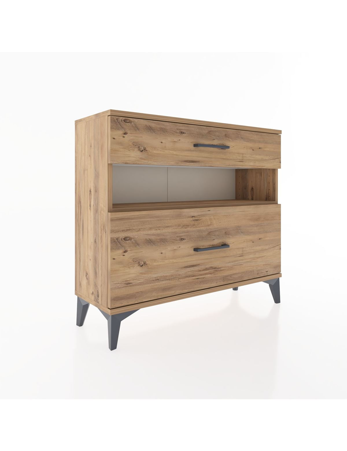 Arges Şifonyer Tek Raflı 2 Çekmeceli 88x30x80 - S03M018V9A
