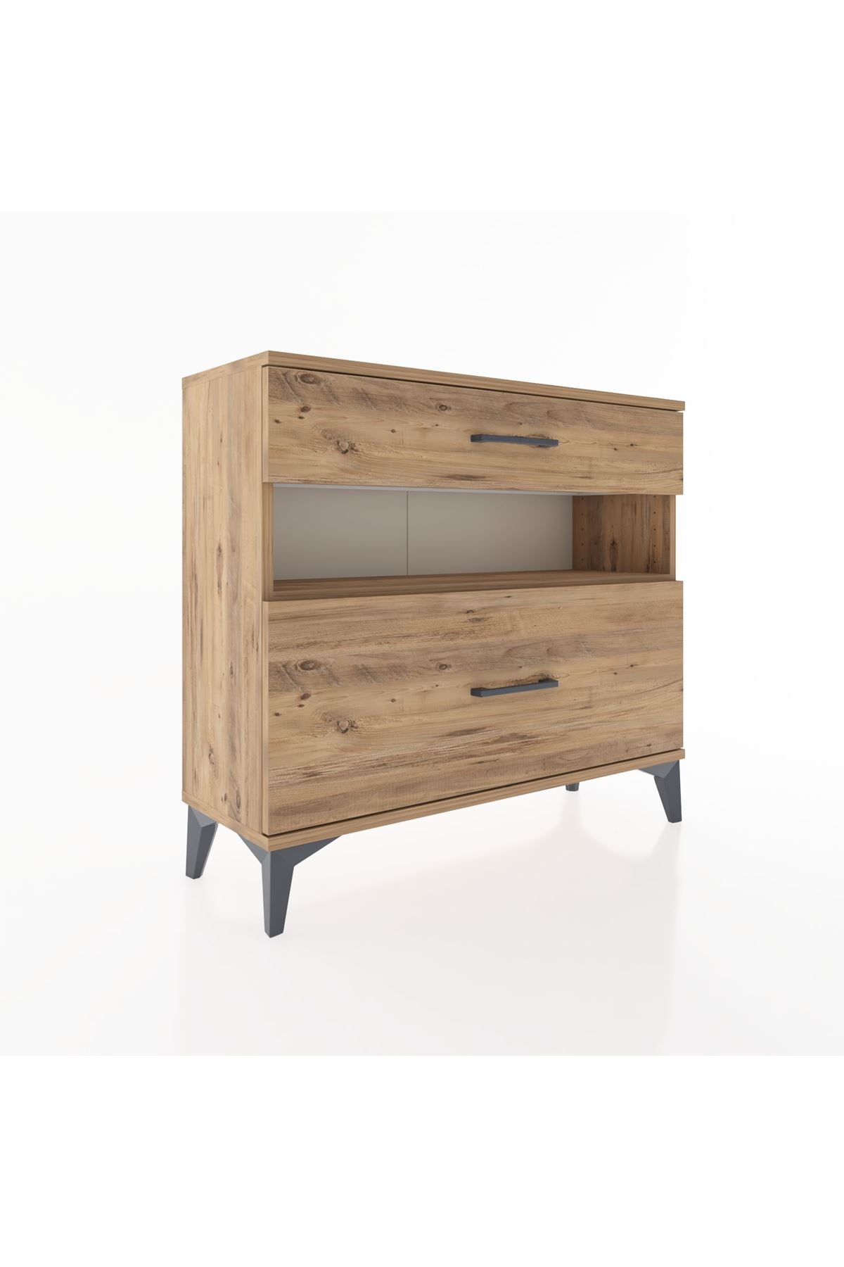 Arges Şifonyer Tek Raflı 2 Çekmeceli 88x30x80 - S03M018V9A
