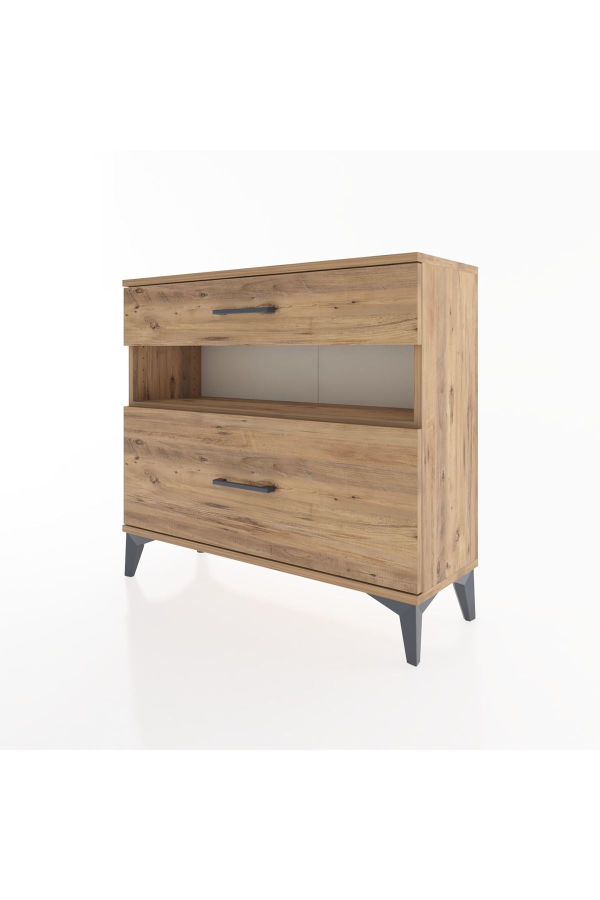Arges Şifonyer Tek Raflı 2 Çekmeceli 88x30x80 - S03M018V9A