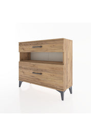 Arges Şifonyer Tek Raflı 2 Çekmeceli 88x30x80 - S03M018V9A