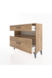 Arges Şifonyer Tek Raflı 2 Çekmeceli 88x30x80 - S03M018V9A