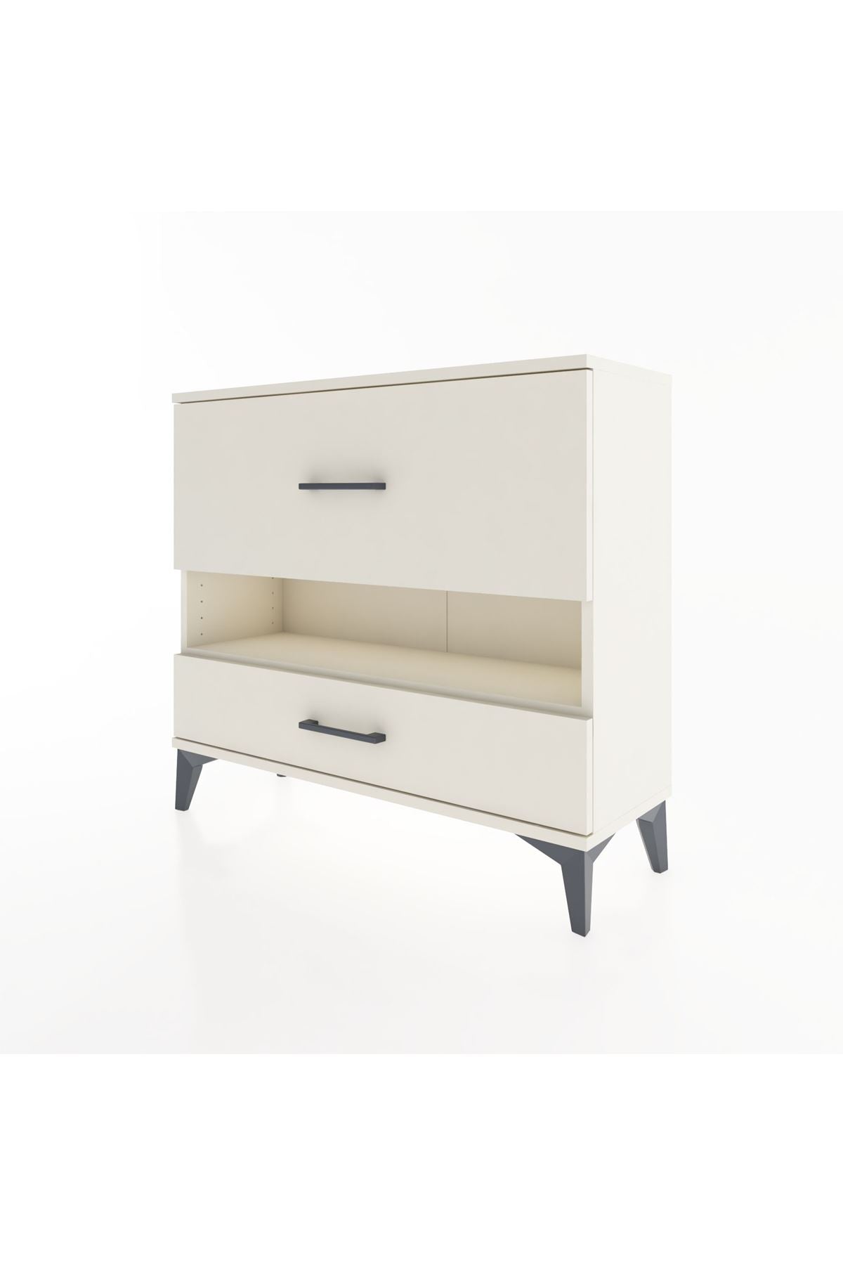 Arges Şifonyer Tek Raflı 2 Çekmeceli 88x30x80 - S03M019V1A