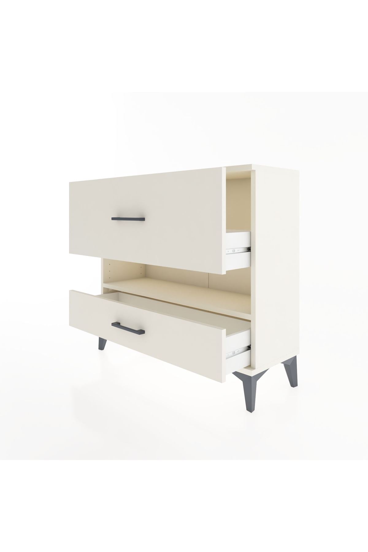 Arges Şifonyer Tek Raflı 2 Çekmeceli 88x30x80 - S03M019V1A