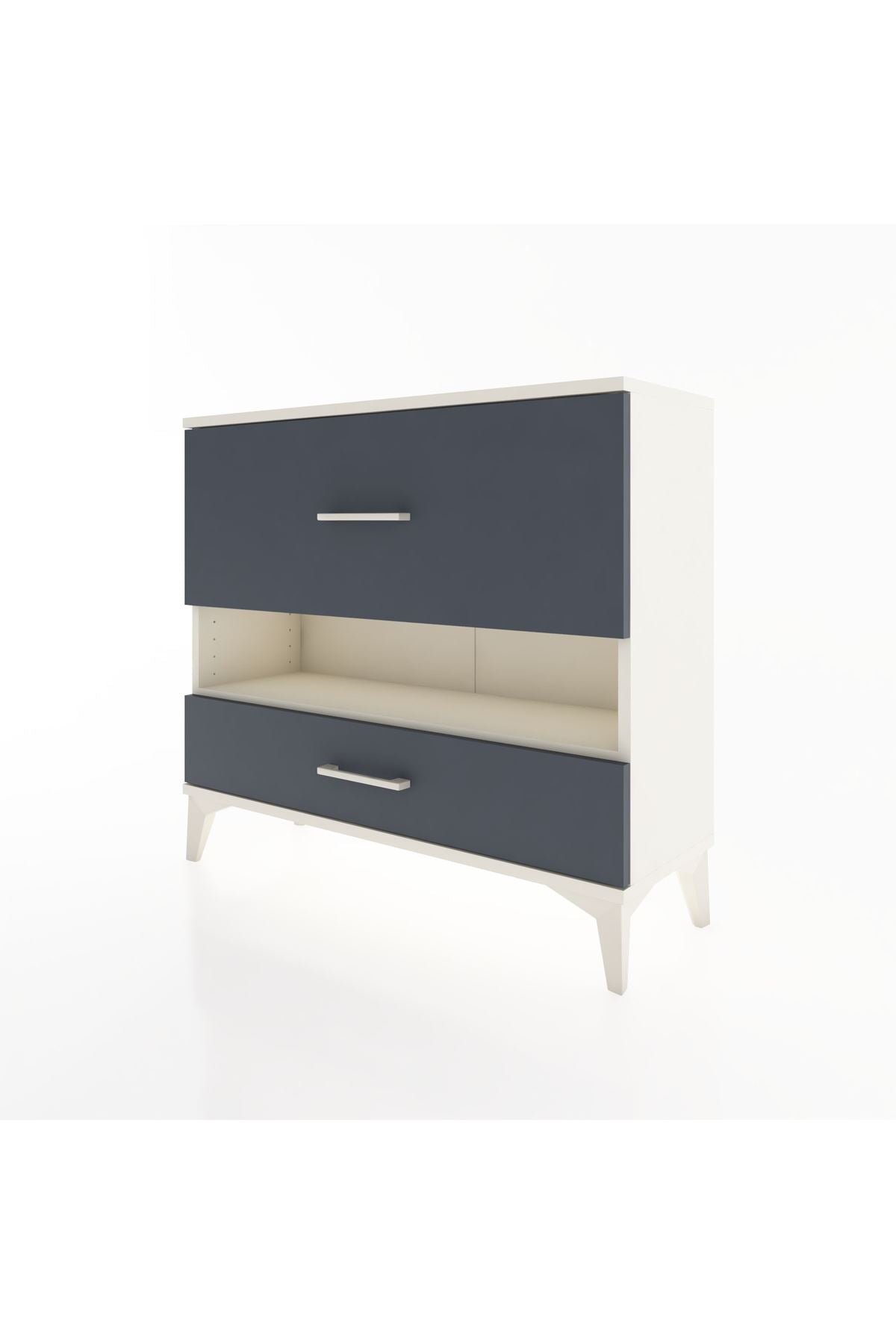 Arges Şifonyer Tek Raflı 2 Çekmeceli 88x30x80 - S03M019V2A