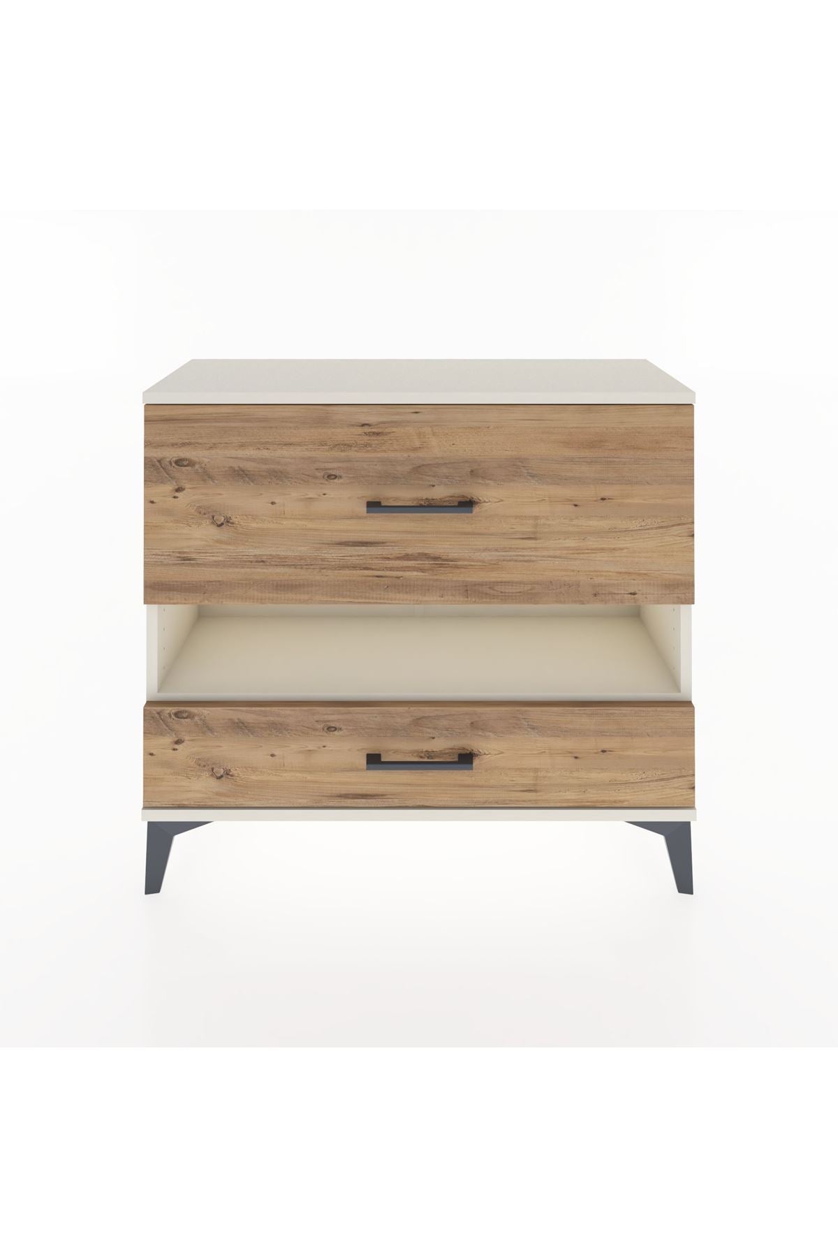 Arges Şifonyer Tek Raflı 2 Çekmeceli 88x30x80 - S03M019V3A