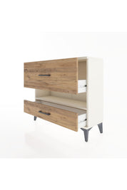 Arges Şifonyer Tek Raflı 2 Çekmeceli 88x30x80 - S03M019V3A