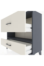Arges Şifonyer Tek Raflı 2 Çekmeceli 88x30x80 - S03M019V4A