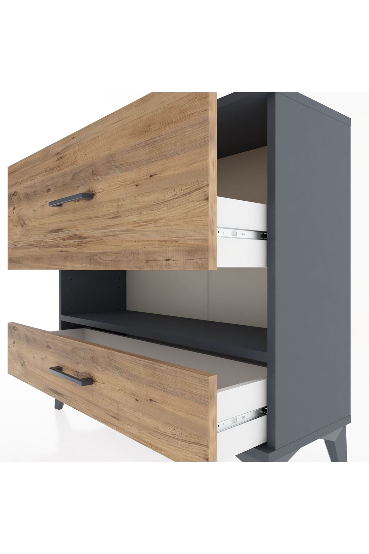 Arges Şifonyer Tek Raflı 2 Çekmeceli 88x30x80 - S03M019V6A