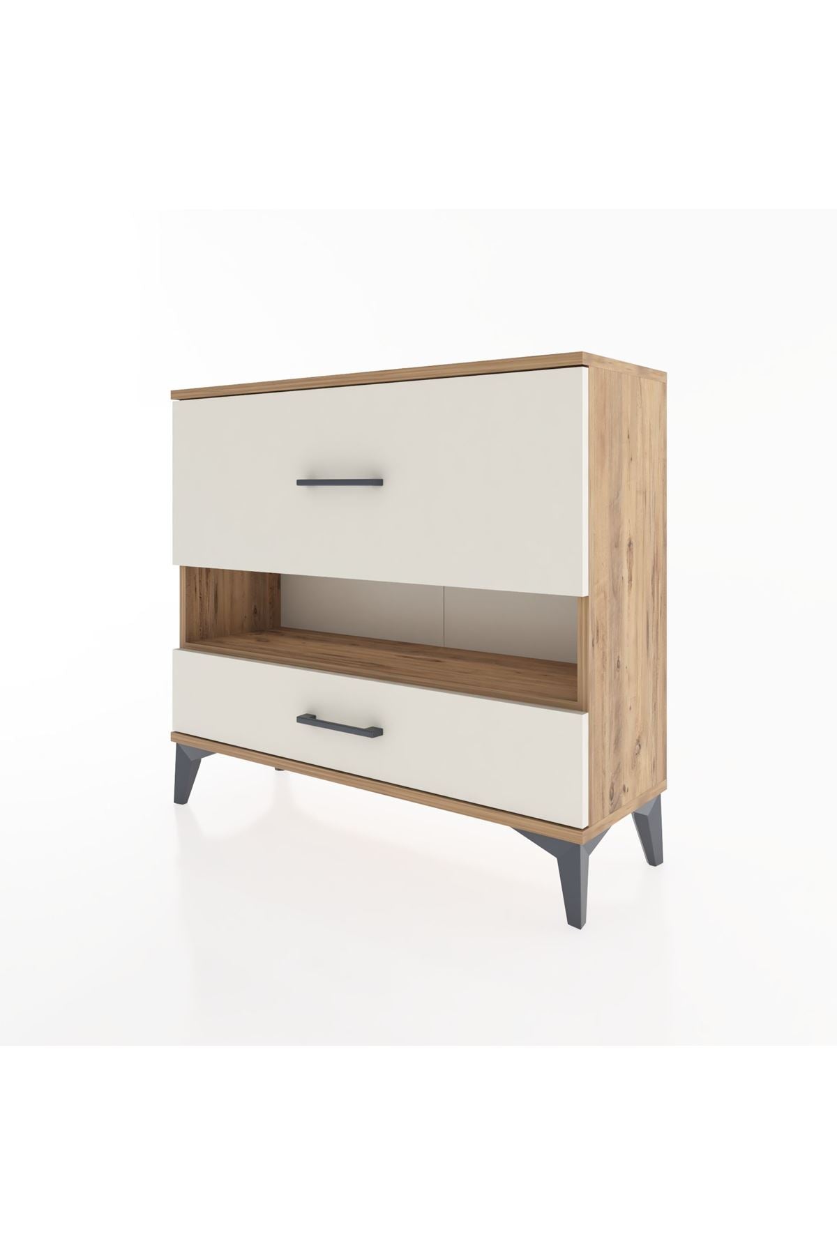 Arges Şifonyer Tek Raflı 2 Çekmeceli 88x30x80 - S03M019V7A