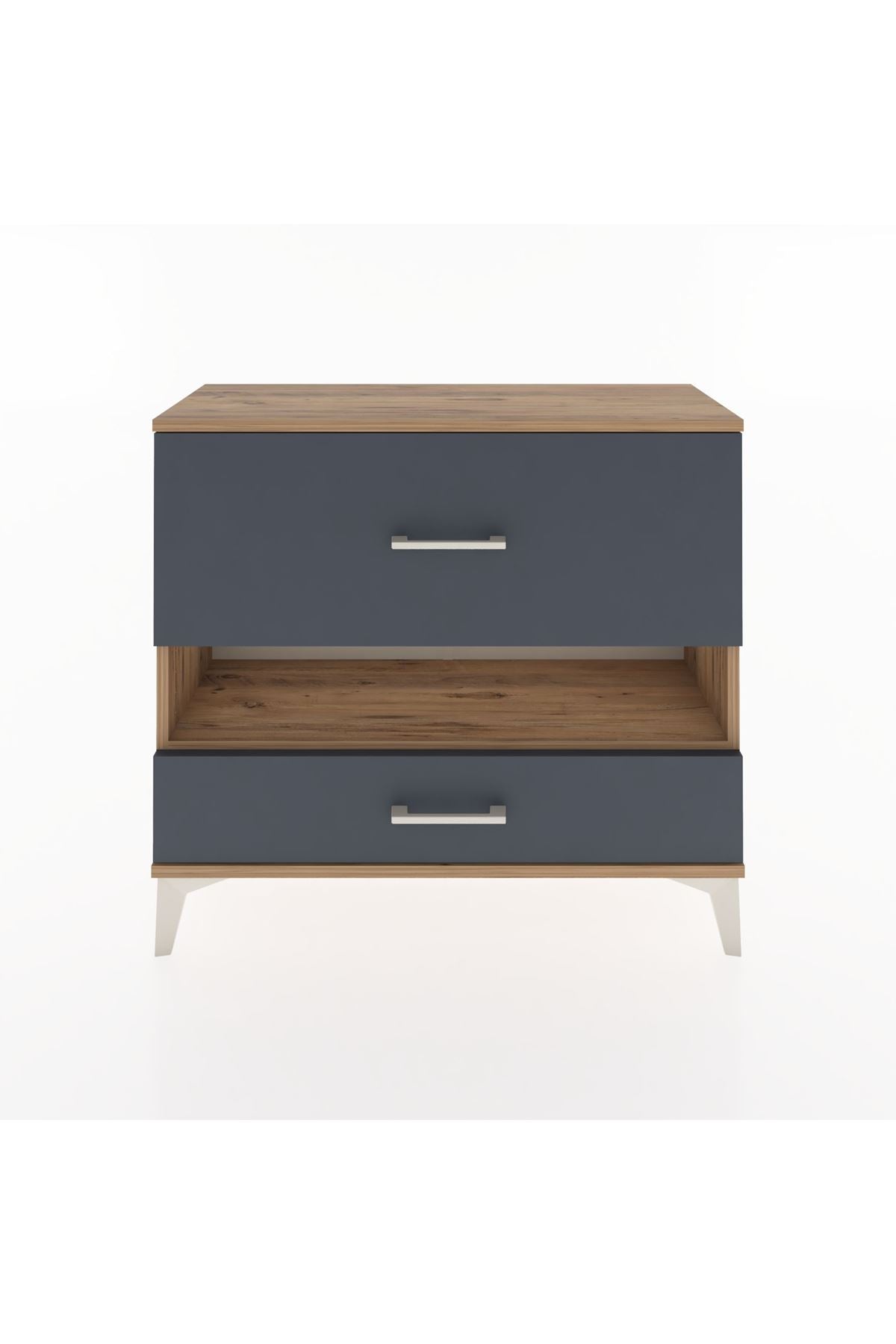 Arges Şifonyer Tek Raflı 2 Çekmeceli 88x30x80 - S03M019V8A