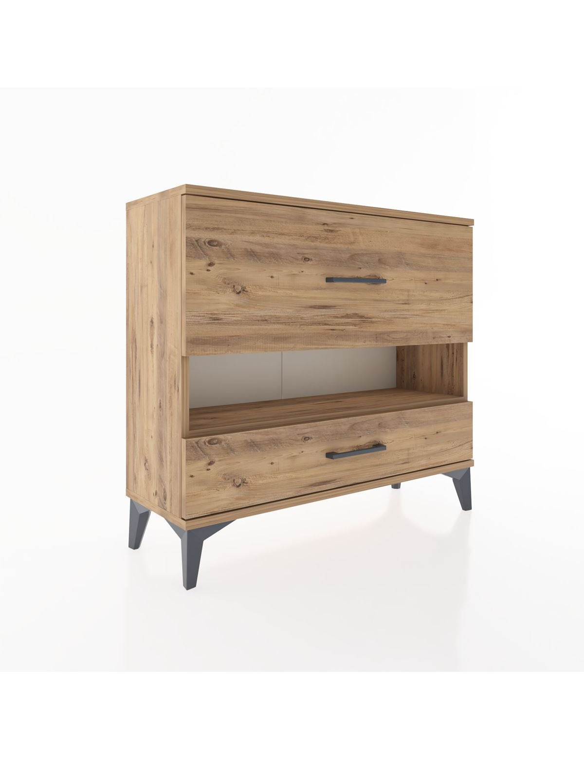 Arges Şifonyer Tek Raflı 2 Çekmeceli 88x30x80 - S03M019V9A