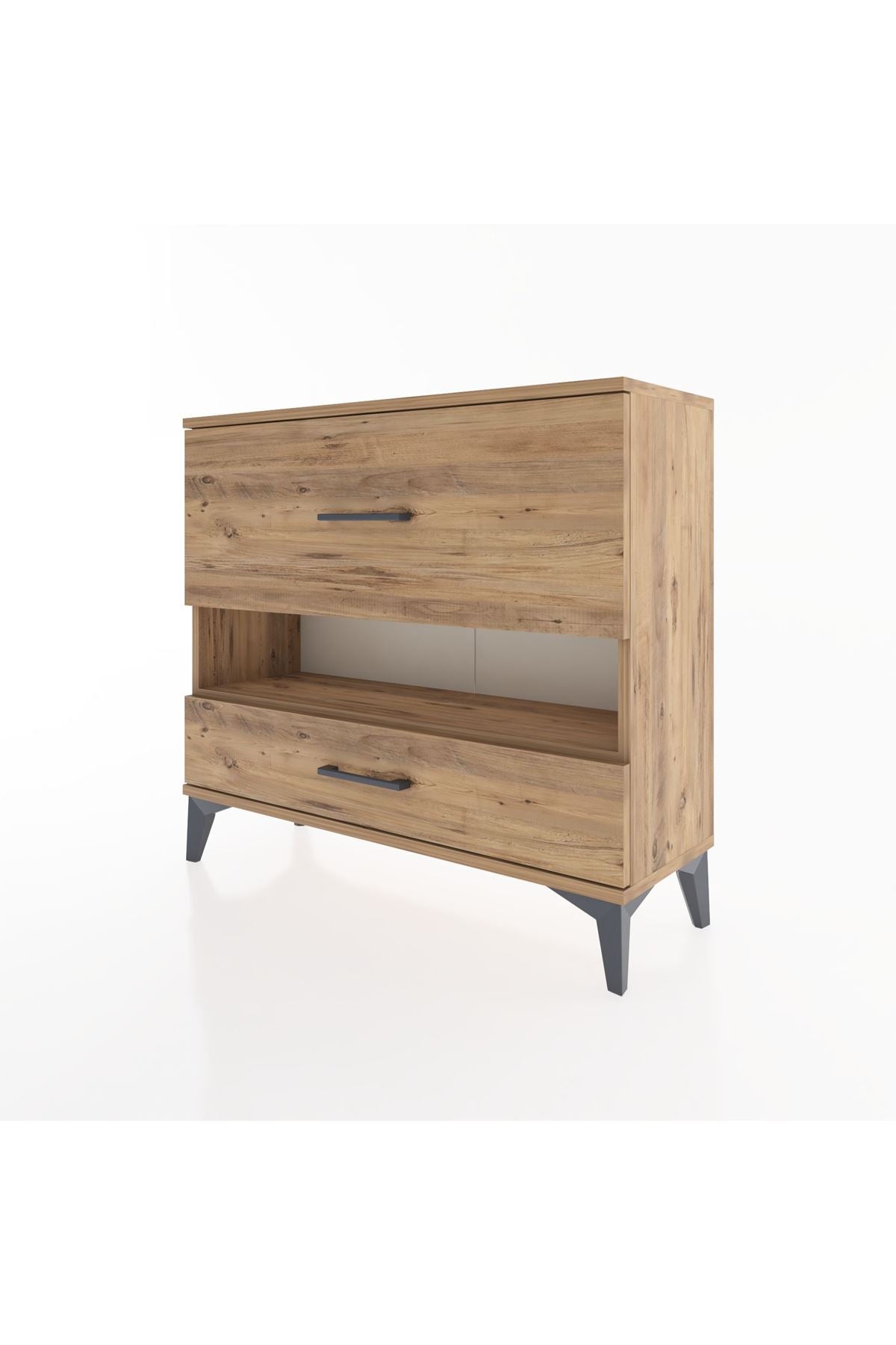 Arges Şifonyer Tek Raflı 2 Çekmeceli 88x30x80 - S03M019V9A
