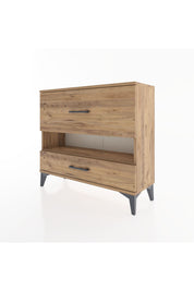 Arges Şifonyer Tek Raflı 2 Çekmeceli 88x30x80 - S03M019V9A