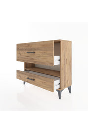 Arges Şifonyer Tek Raflı 2 Çekmeceli 88x30x80 - S03M019V9A