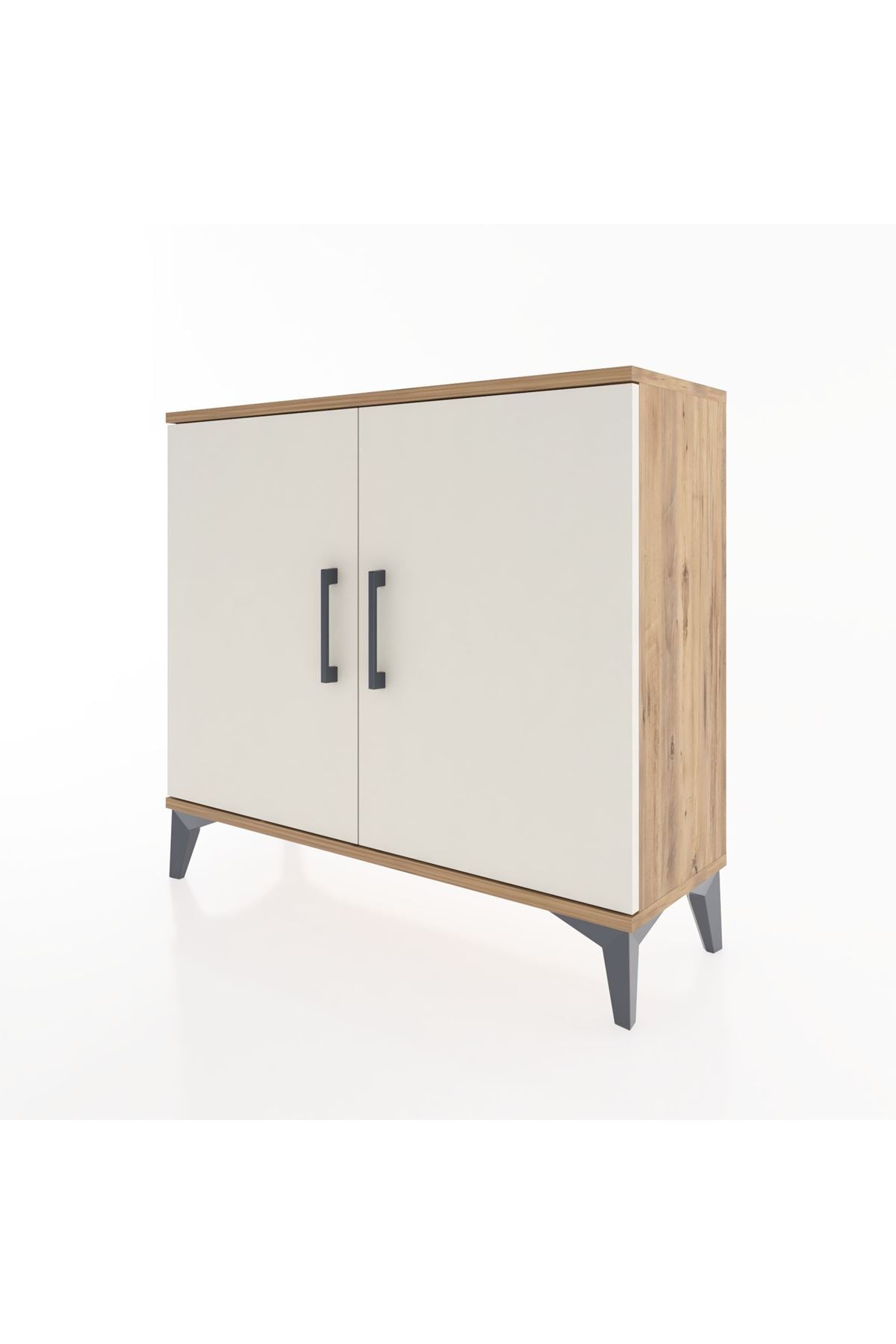 Arges Şifonyer 2 Raflı 2 Kapaklı 88x30x80 - S03M020V7A