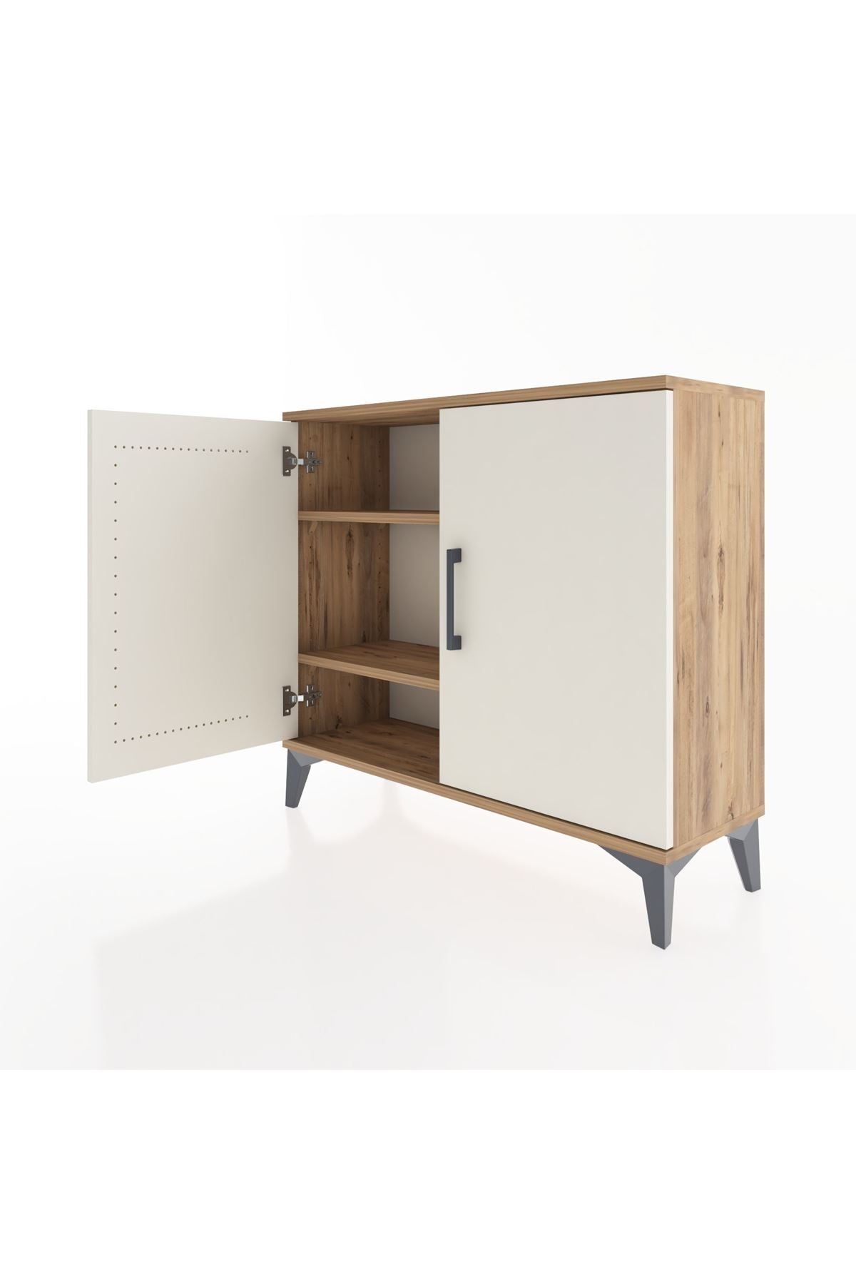 Arges Şifonyer 2 Raflı 2 Kapaklı 88x30x80 - S03M020V7A
