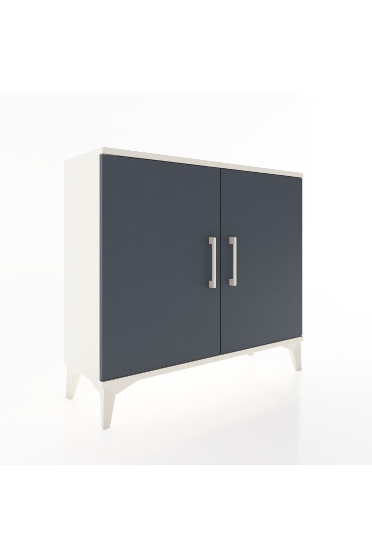 Arges Şifonyer Tek Raflı 2 Kapaklı 88x30x80 - S03M021V2A