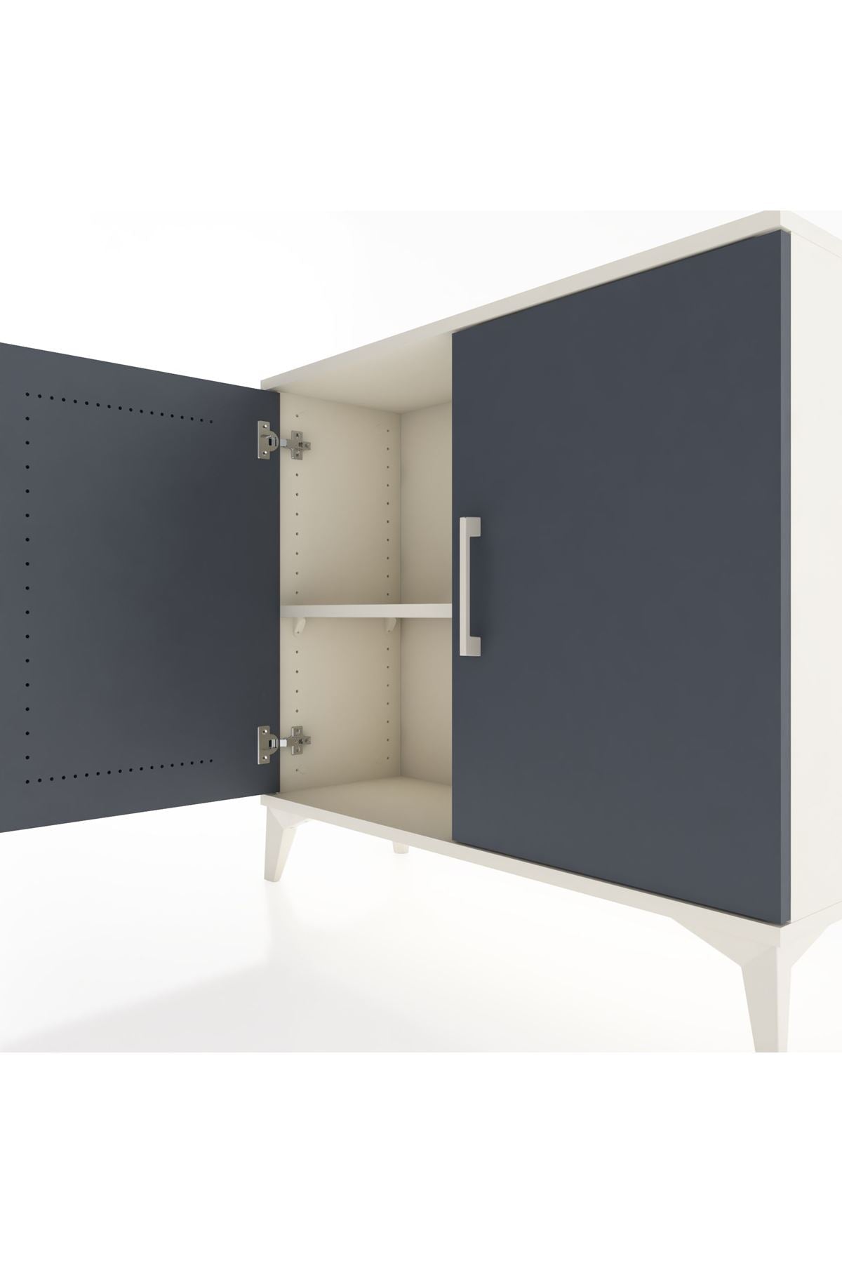 Arges Şifonyer Tek Raflı 2 Kapaklı 88x30x80 - S03M021V2A