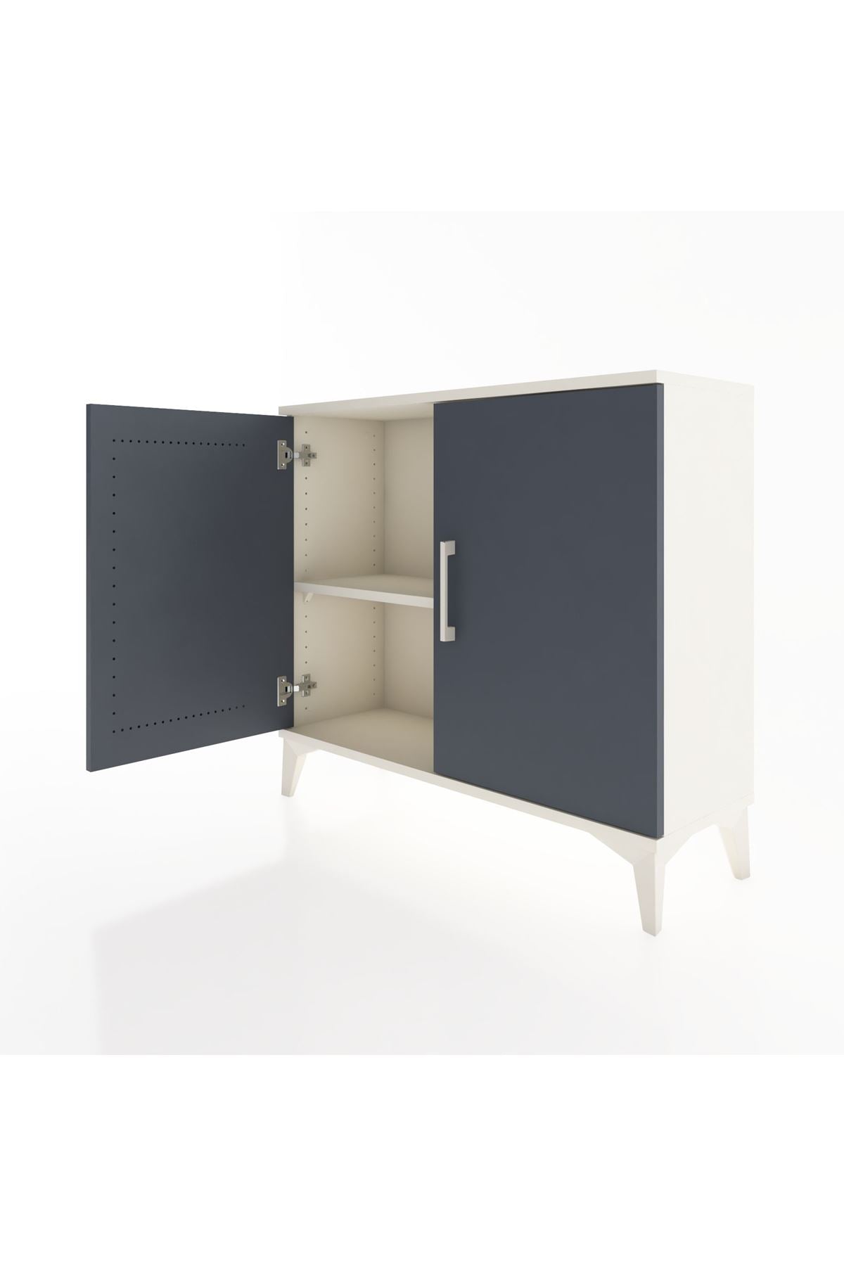 Arges Şifonyer Tek Raflı 2 Kapaklı 88x30x80 - S03M021V2A