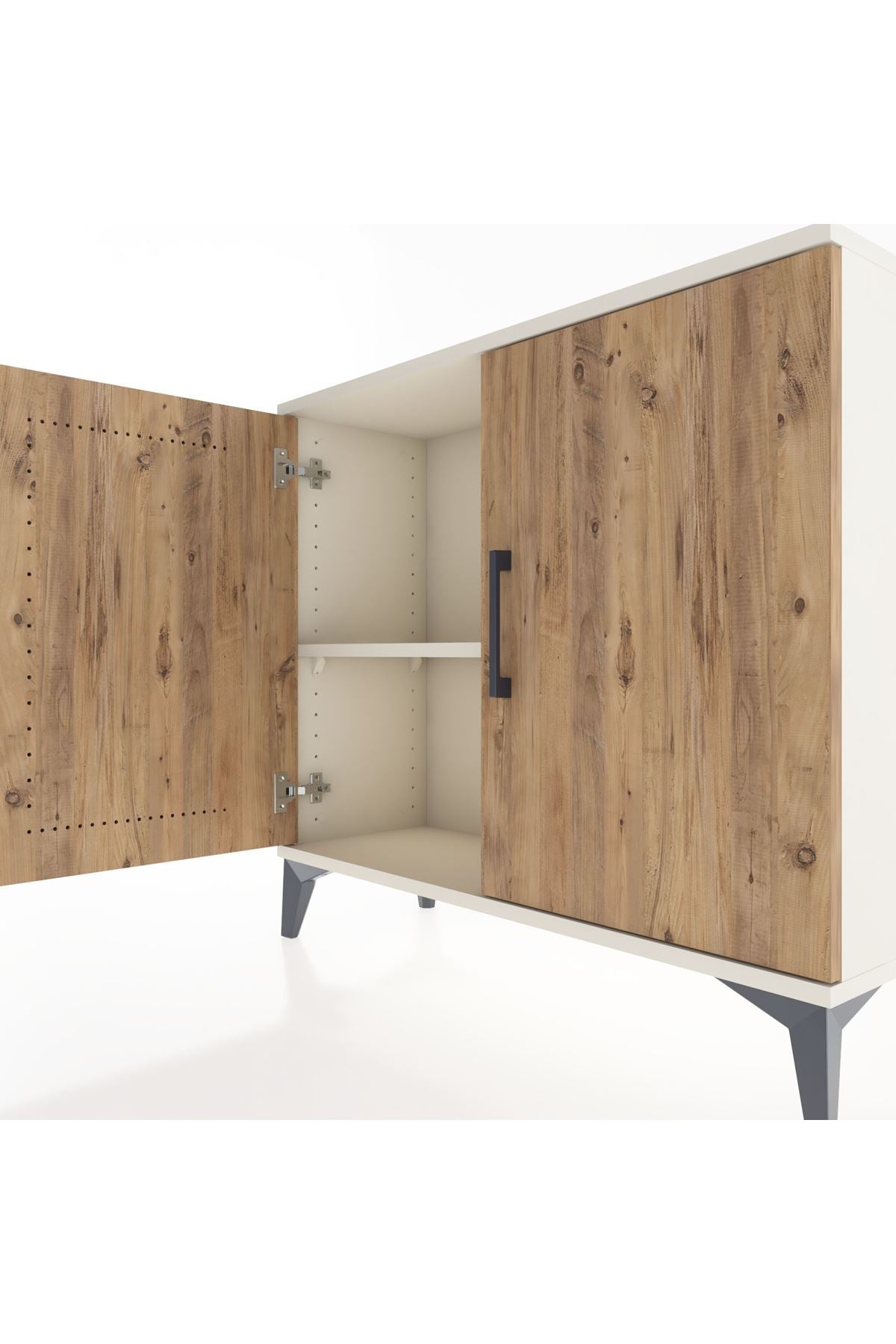 Arges Şifonyer Tek Raflı 2 Kapaklı 88x30x80 - S03M021V3A