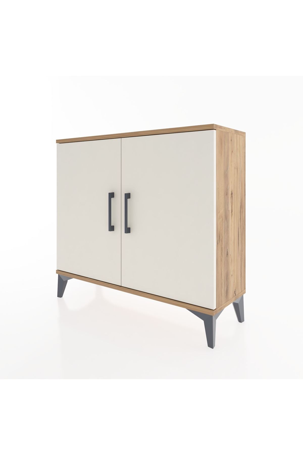 Arges Şifonyer Tek Raflı 2 Kapaklı 88x30x80 - S03M021V7A