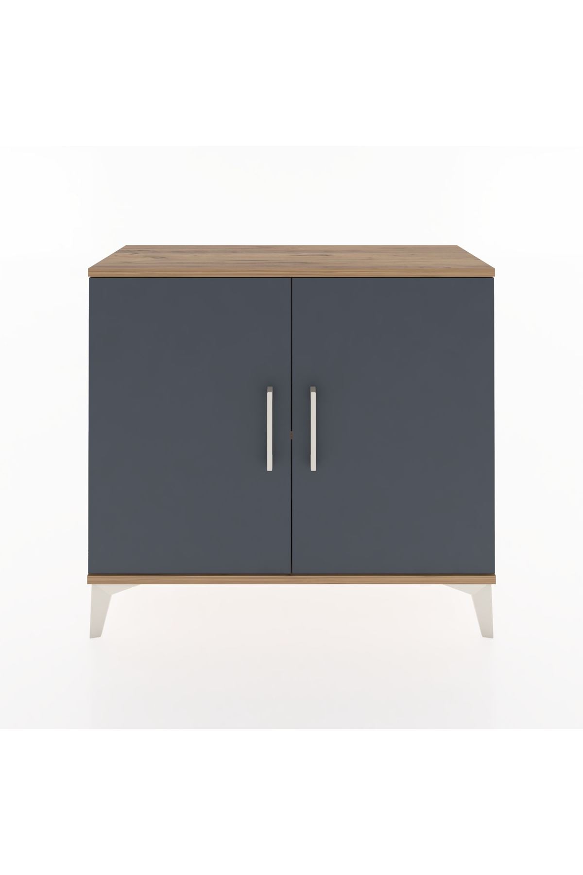 Arges Şifonyer Tek Raflı 2 Kapaklı 88x30x80 - S03M021V8A