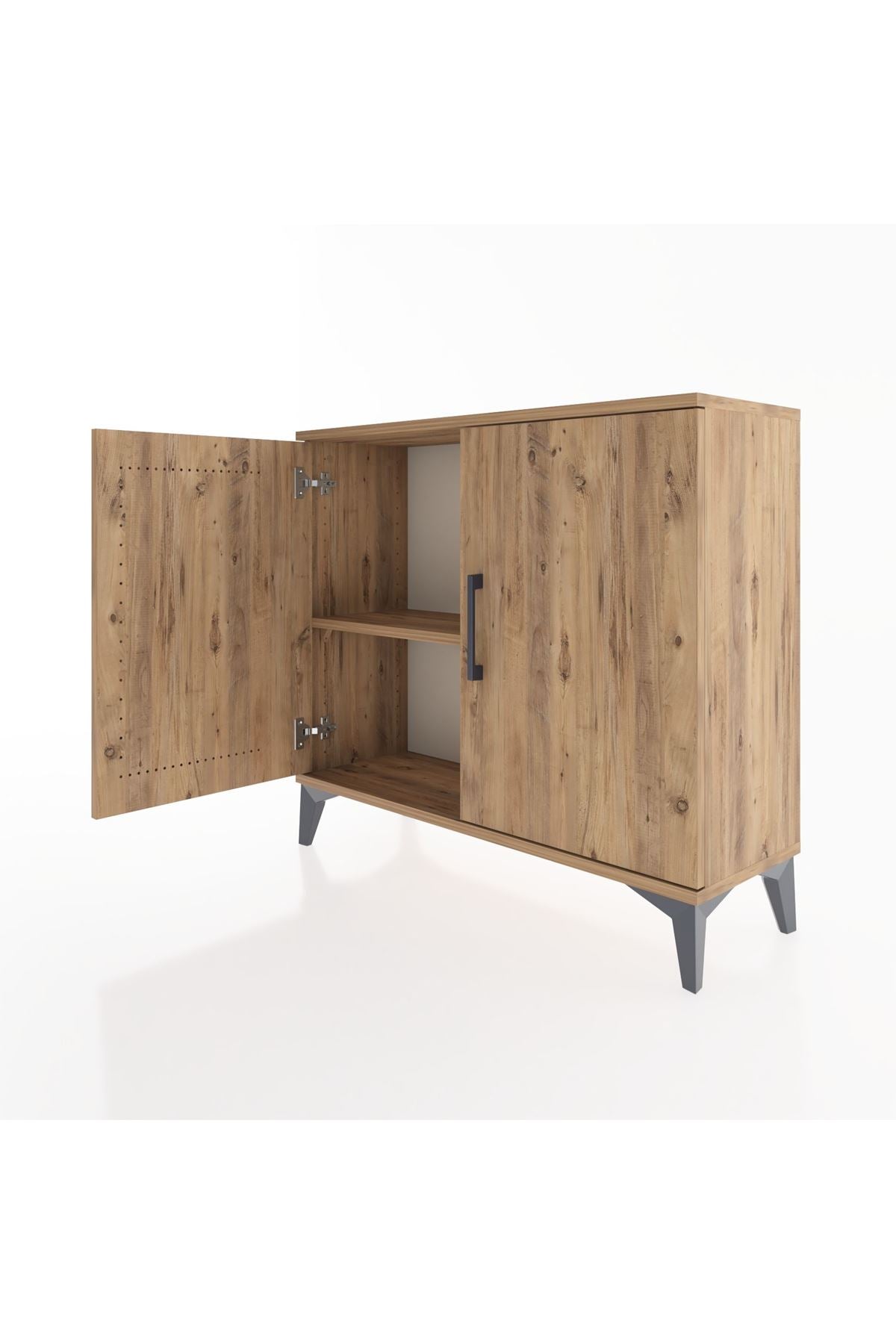 Arges Şifonyer Tek Raflı 2 Kapaklı 88x30x80 - S03M021V9A