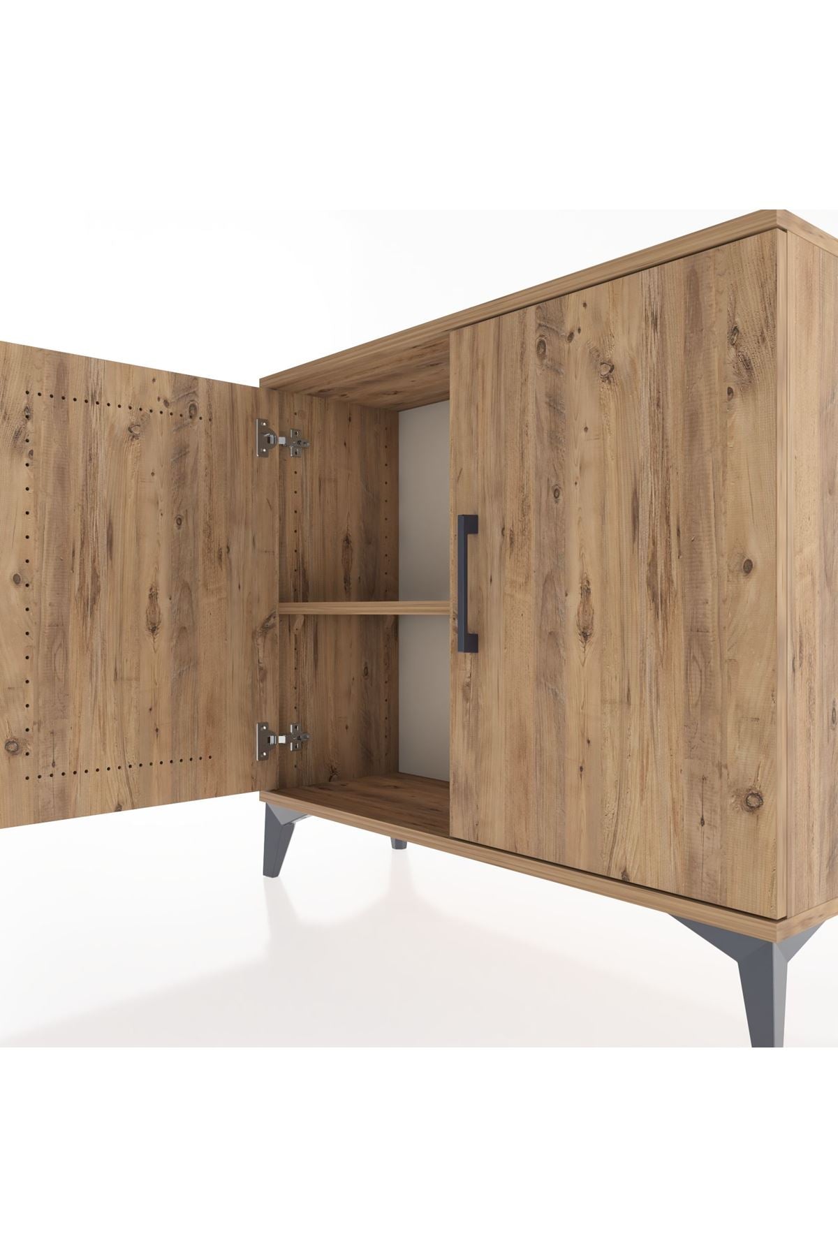 Arges Şifonyer Tek Raflı 2 Kapaklı 88x30x80 - S03M021V9A