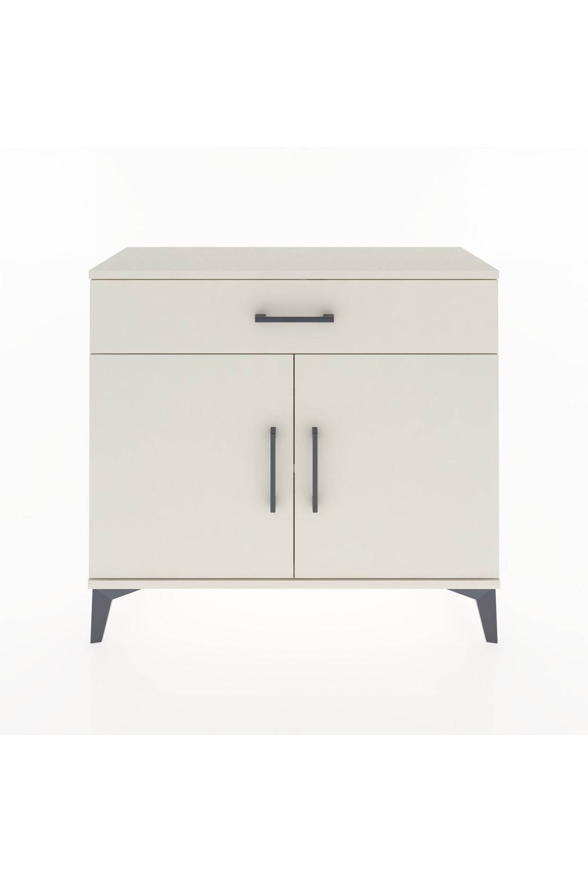 Arges Şifonyer Tek Raflı Tek Çekmeceli 2 Kapaklı 88x30x80 - S03M023V1A